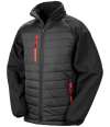 RS237 R237X Result Recycled Compass Padded Jacket Black / Red colour image